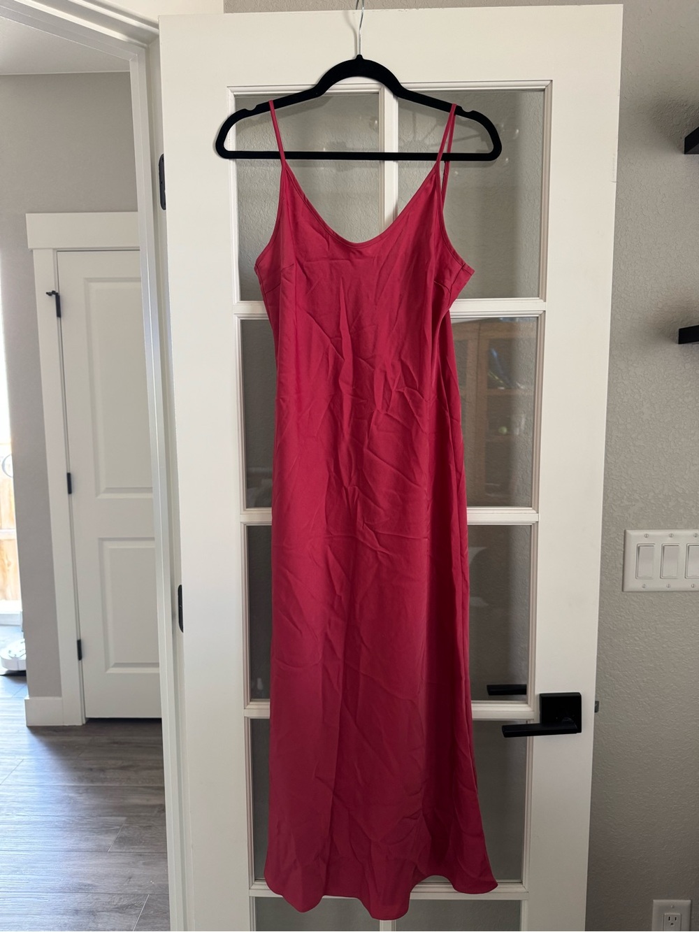 Uniqlo Hot Pink Spaghetti-Strap Maxi Dress